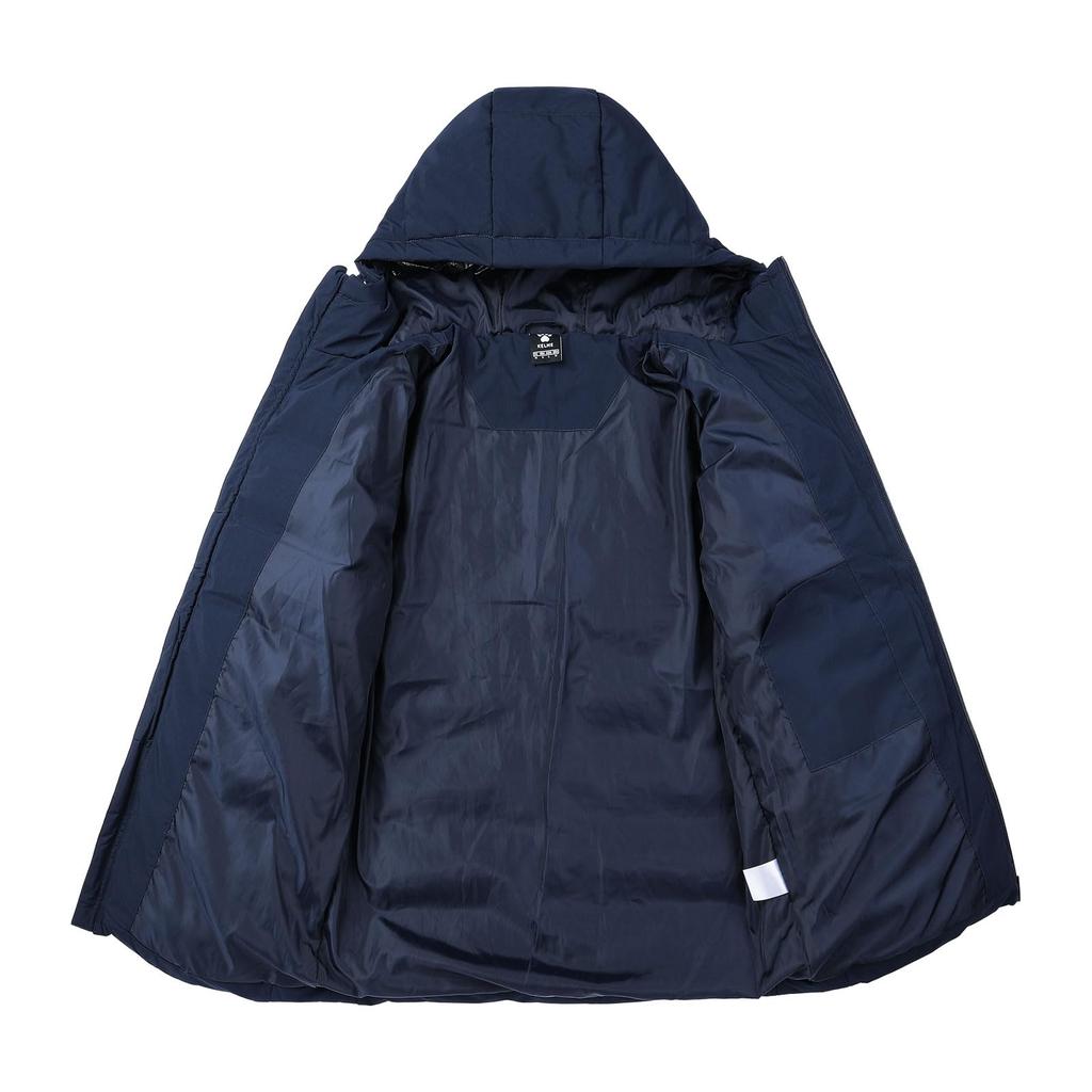 Kelme Kids' Padded Winter Jacket, Lightweight, Warm, and Cold-Weather (Blue, Size 130)