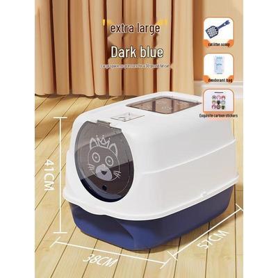 JINGRUIXIANG Geschlossene Spritzwassergeschützte Katzentoilette