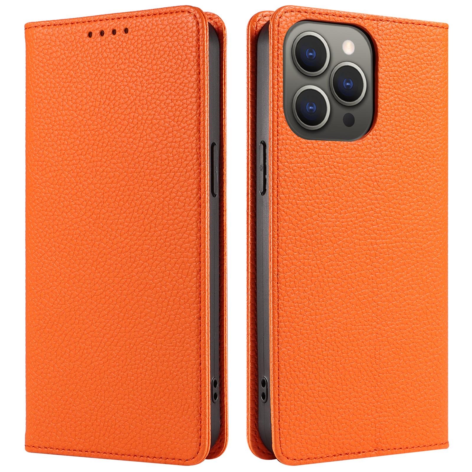 

For iPhone 13 Pro Max Case RFID Blocking Strong Magnetic Leather Wallet Phone Cover D