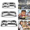 Divided Dinner Tray 3/4/5 Section School Canteen Food Storage Container for Indoor Outdoor Camping Food Tray