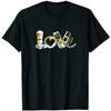 Love Camera Hippie Sunflower Photographer T-Shirt Creative Design Photography Enthusiasts Men Daily Crewneck Cotton Short Sleeve