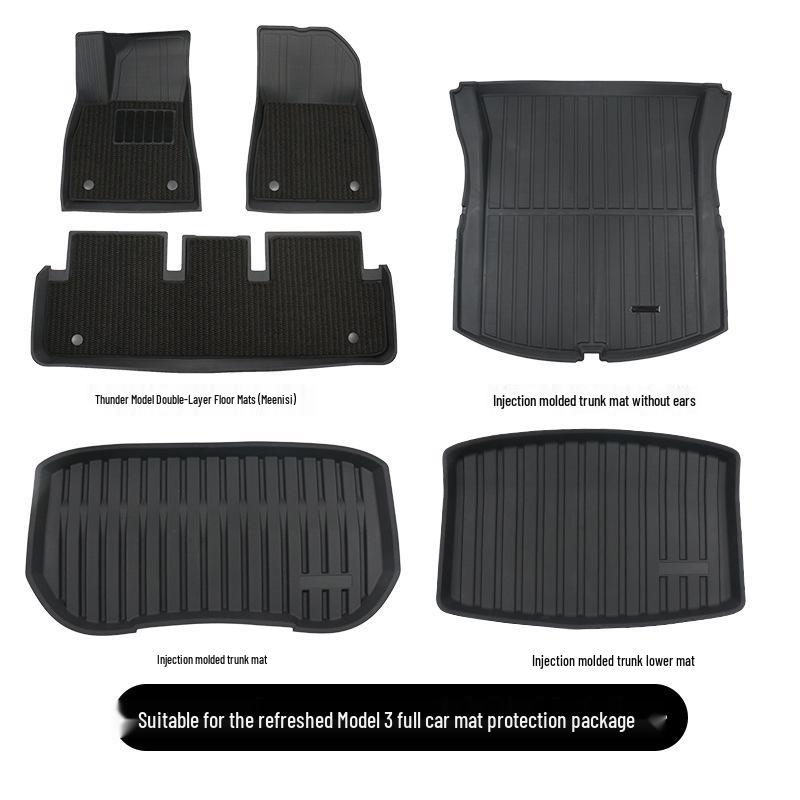 Tesla Model 3 Refresh Insect Net and Protective Cover with Car Mats and Storage Box Accessories