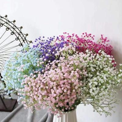 63cm Babies Breath Artificial Flowers Plastic Gypsophila DIY Floral Bouquets Arrangement for Wedding Home Decoration