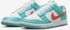 Кроссовки Nike Dunk Low Retro белый/пыльный кактус/космическая глина