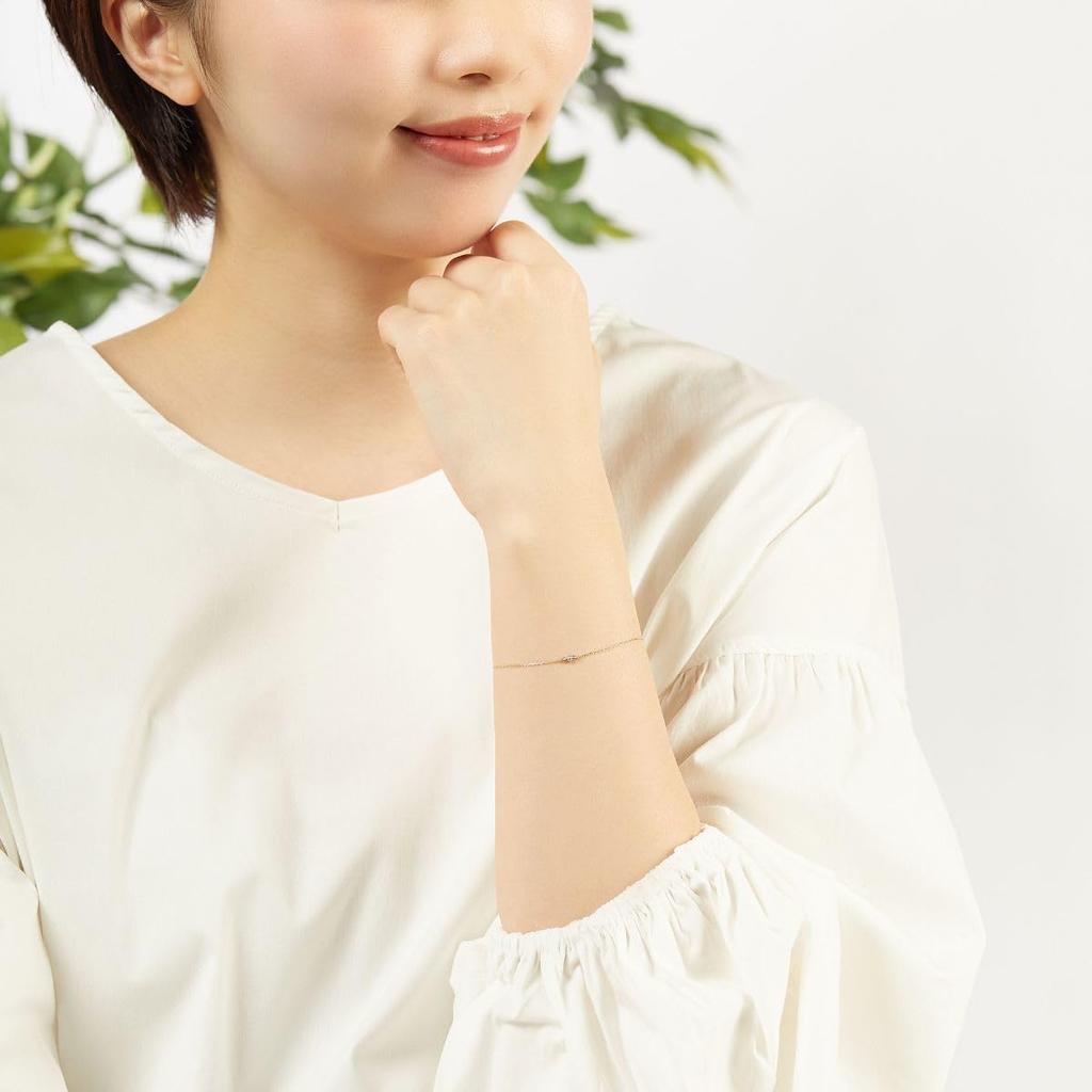 VA Vendome Aoyama Bracelet In 10K Yellow Gold with Three Diamonds GJVB0094LSDI [Official]