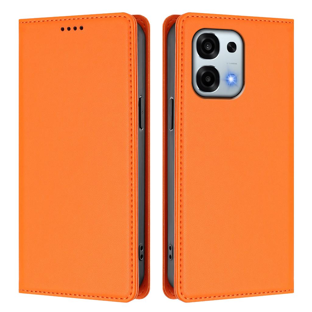 For Oppo A6 5G Leather Wallet Case Magnetic Closure RFID Blocking Phone Cover