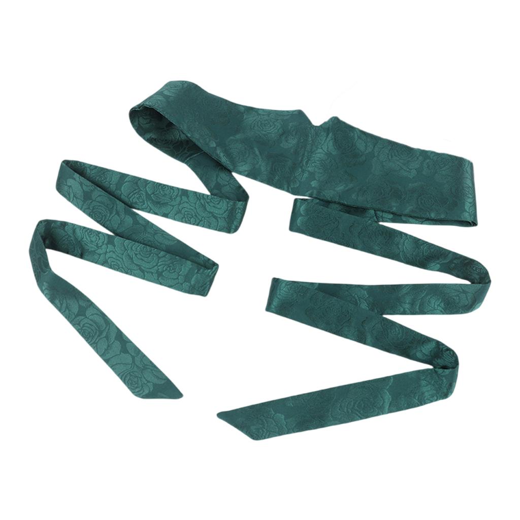 Chinese Mamianqun Ancient Clothing Waistband with Embroidery Wide Tie Belt with Flower Pattern for Mamianqun