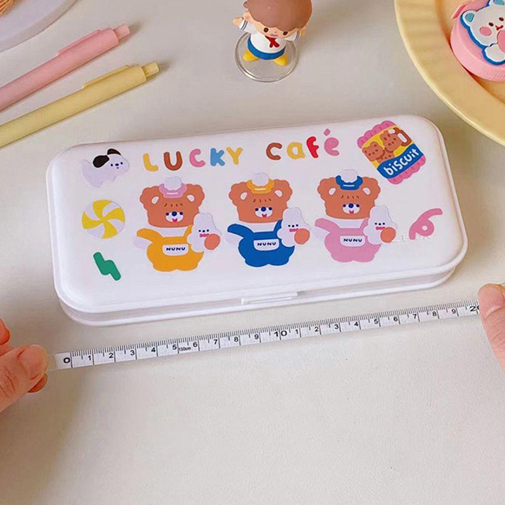 Ruletă Portabilă Drăguță Desen Animat cu Scară Dublă pentru Măsurarea Corpului, Ruletă Retractabilă, Măsură de Bandă 150cm/60”