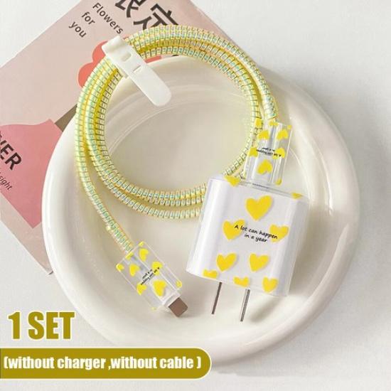 For iPhone 18w/20w Charger Protective Case Head Data Cable Protector Shell Cover