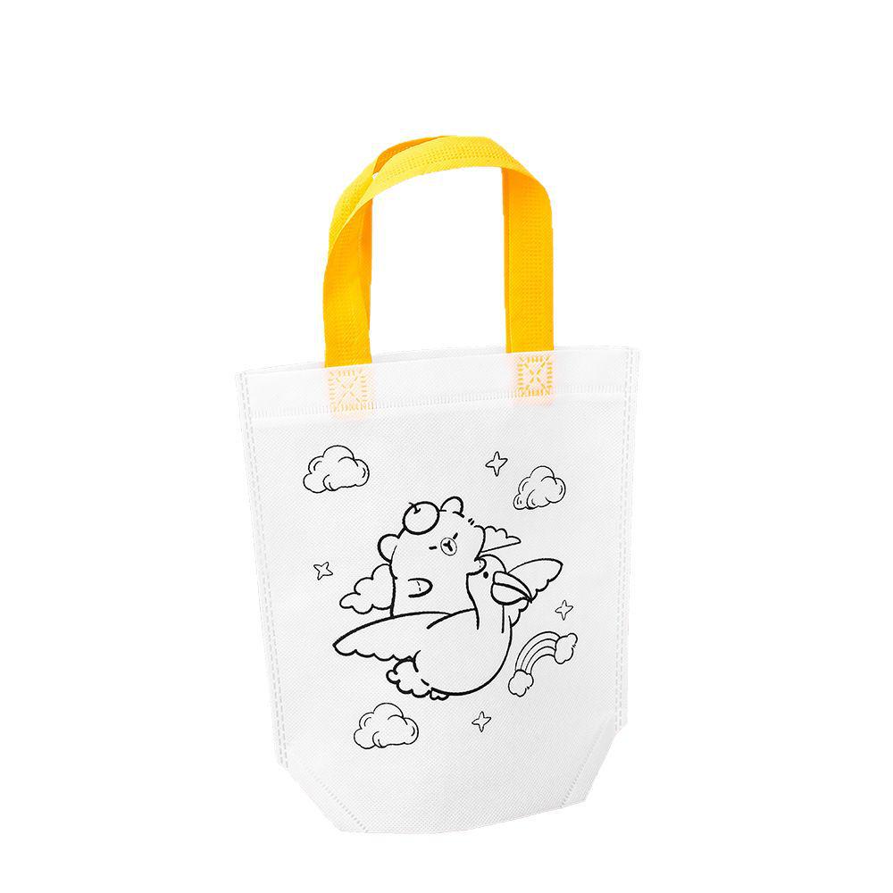 Kids' DIY Graffiti Cartoon Bag - Non-woven Fabric Coloring Handbag for Kindergarten