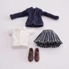 Cute Set, Male and Female Clothes 1/12, Casual Size 1/12 Scale for Scalefu, Autumn/Winter Entrance Suit, School Uniform, JK Skirt Sweater HAMRETHYPPZ