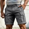 Pantalones Cortos Cargo para Hombre Diseño de Múltiples Bolsillos Corte Holgado Estilo Casual Tejido Duradero para Actividades al Aire Libre