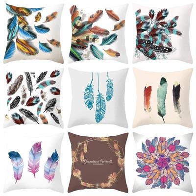 Ins New Cavitation Network Super Soft Sofa Hugs Set Can Be Customized Feathers Digital Printing Cushion Set One Generation