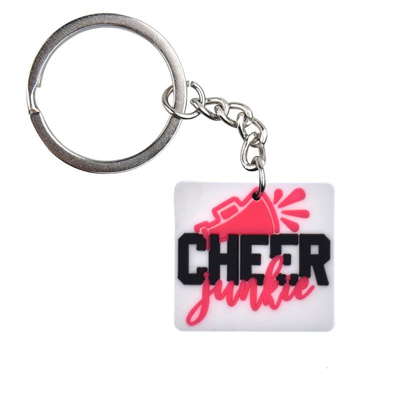 1 Piece New Fashion Keychain Cheerleaders cheering Trumpet Pendants Women Men Jewelry Car Key Chain Souvenir For Gift