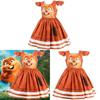 Hoppers Kinder Biber Verwandlung Cosplay Kleid Mit Cartoon Aufdruck Für Kinder Alter 3 Bis 8