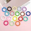 25mm Candy Color Enamel Open Jump Rings & Chain Charms with Spring Clasp