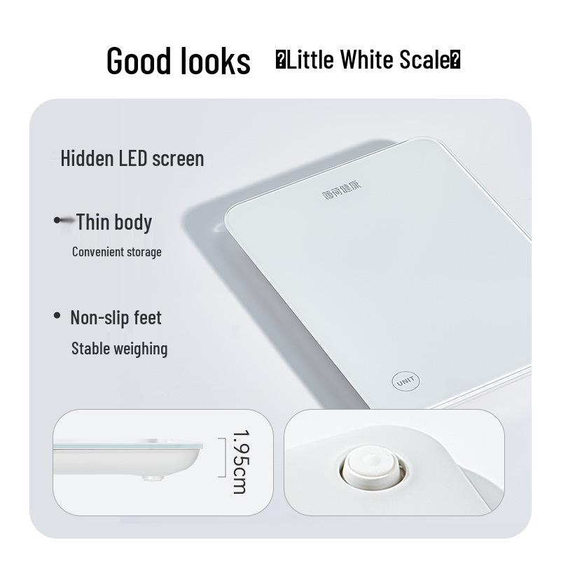 Compact Bluetooth Kitchen Scale for Baking & Coffee - Precise Gram Measurement