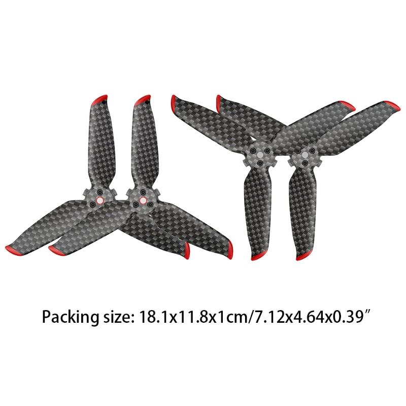 Quick-Release  Props Replacement Parts Carbon Fiber Propeller Low Noise for-D-JI FPV Combo