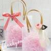 6pcs Realistic Gift Box Decor Rustic Style Silk Ribbon Door Handle Flowers Elegant Wedding Aisle Chair Flowers Car Decoration