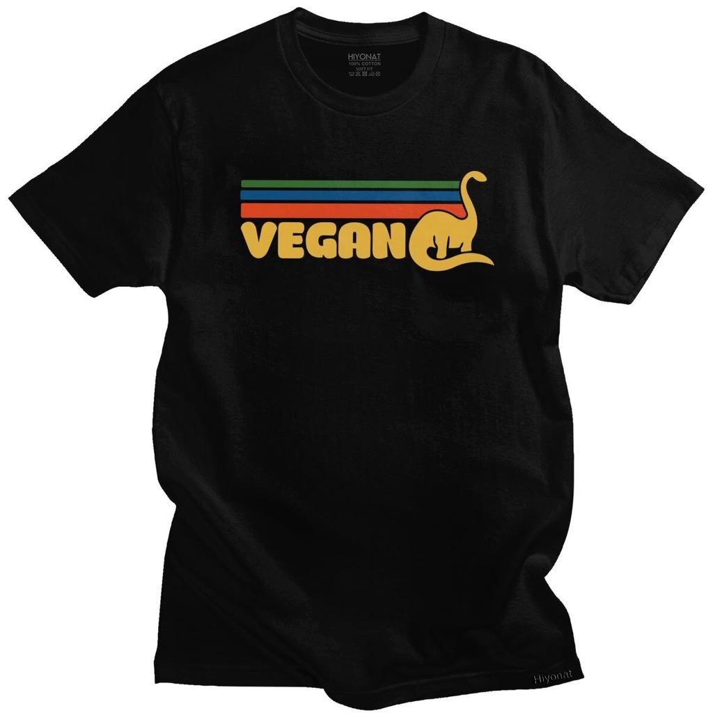 Handsome Mens Retro Vegan Dino T Shirts 