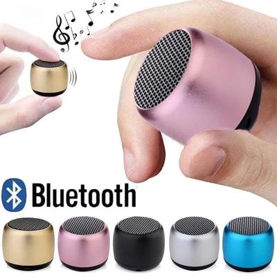 1PC Mini trådløs Bluetooth-høyttaler Bærbar Trådløs metallhøyttaler Mobiltelefon Datamaskin musikkspiller