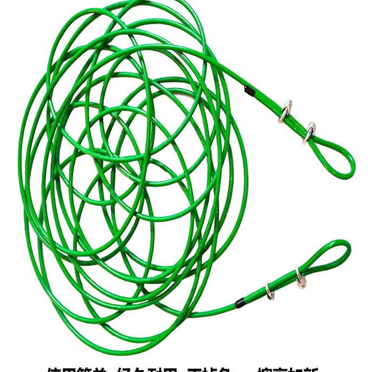 No-Punch Steel Wire Clothesline for Indoor/Outdoor Drying: Perfect for Quilts, Curtains, and More