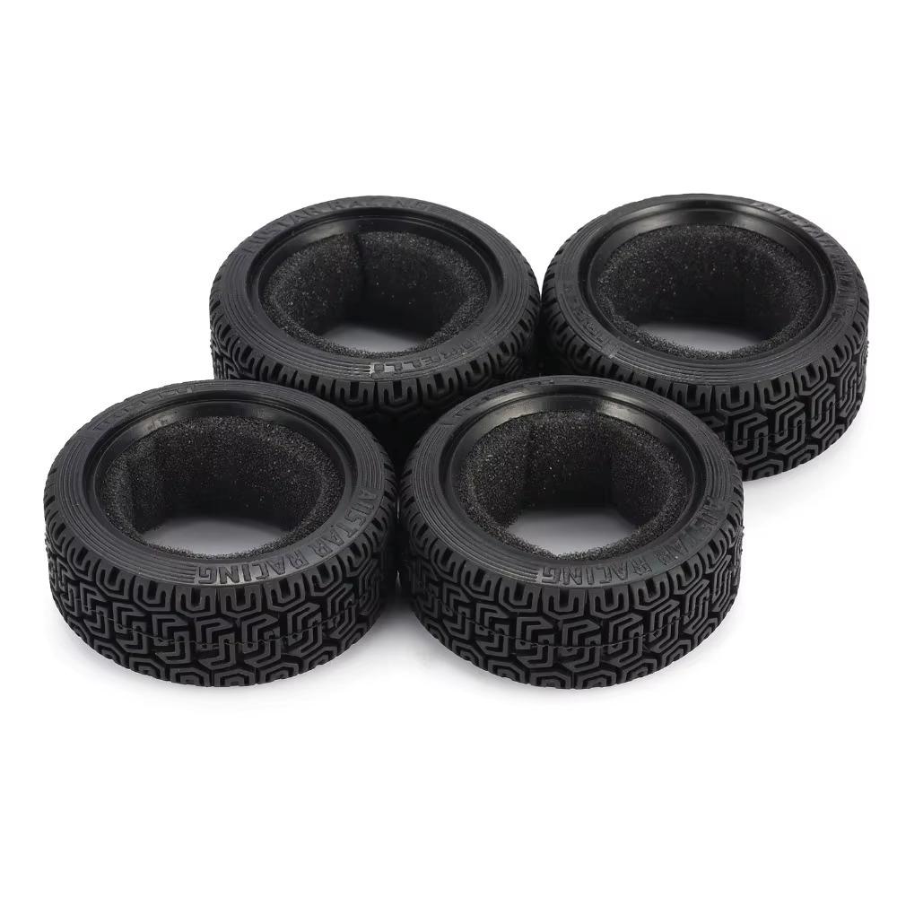 

4-Piece AX-8014 1/10 On-Road Modified Rally Tires - Inner Diameter: 48mm, Outer Diameter: 64mm for RC Drift Cars