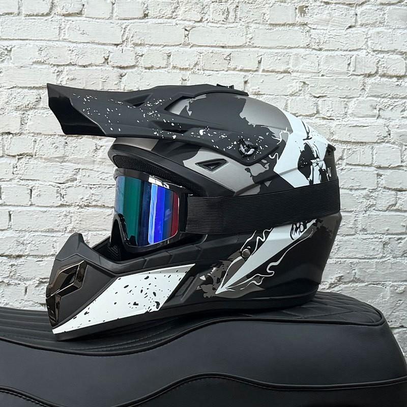 Full Face Mountain Bike Helmet Adults Teens Off-Road Dirt Cycling Safety Gear With Ventilation