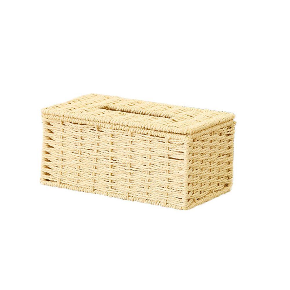 Home Rustic Car Organizer Natural Tissue Holder Paper Towel Dispenser Napkin Box Wipes Storage Case