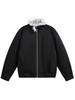 INTFEDAY Men's High-Quality Waterproof Windproof Cotton Jacket with Eco-Friendly Big Fur Stand Collar
