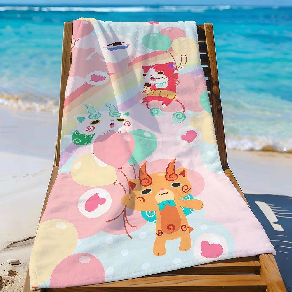 Manga Game Y-Yo-KaiS W-Watch-S Towel Sports Quick Dry Travel Camping Gear Sandproof Soft Light Large Beach Towel