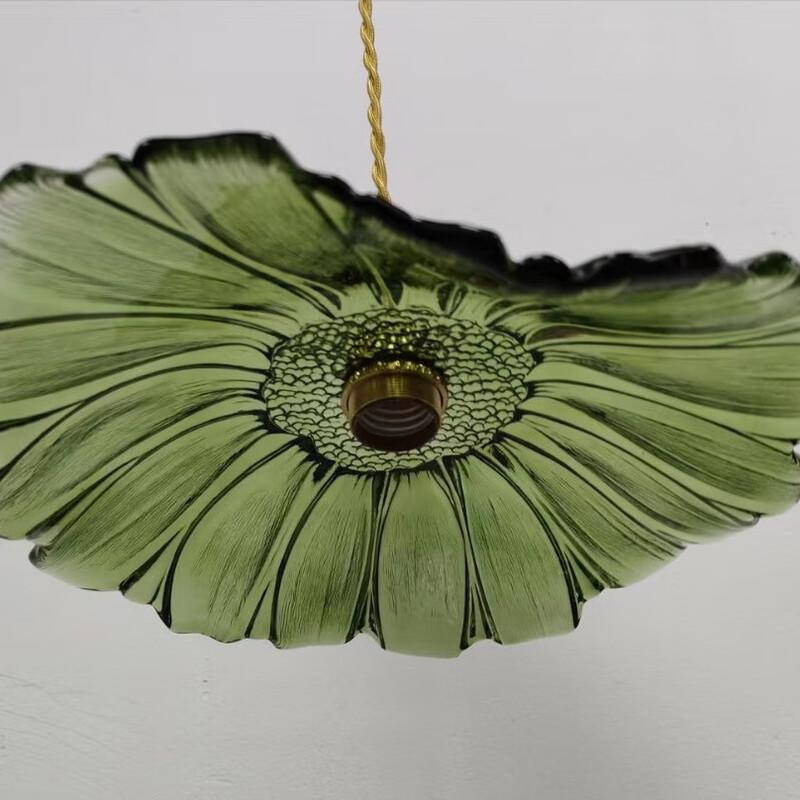 Floral Glass Pendant Light