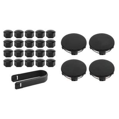 4 Tapacubos Centrales de Rueda con 20 Cubre Tuercas de Rueda Aptos para Tesla Model 3 Model Y Model S Model X