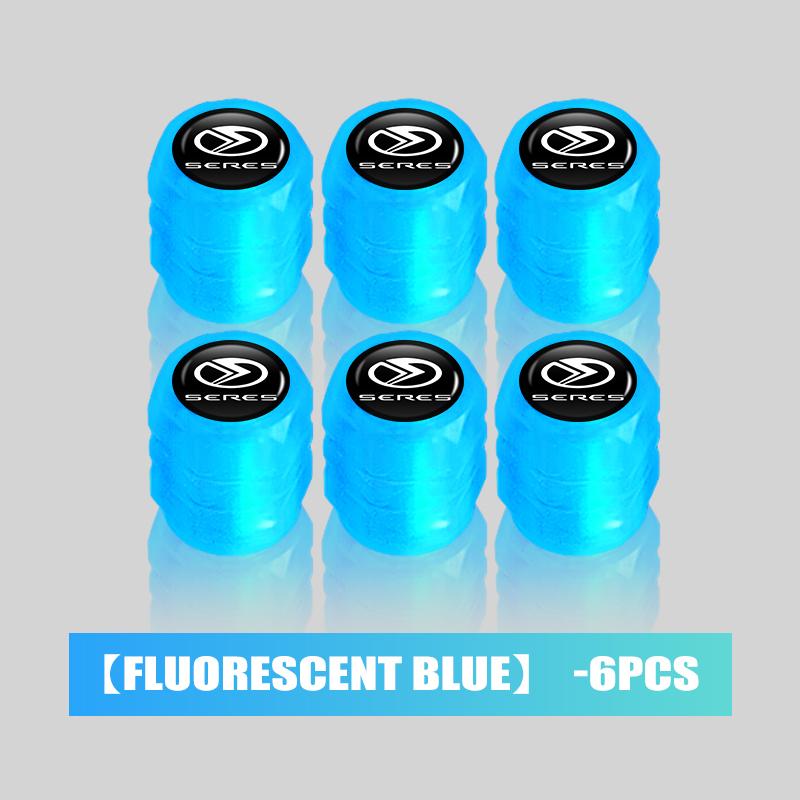 4/6/10pcs Car Tire Fluorescent Dustproof Wheel Valve Stem Caps For Seres M5 M7 i-JET i-Space 2022 2023 Glory 500