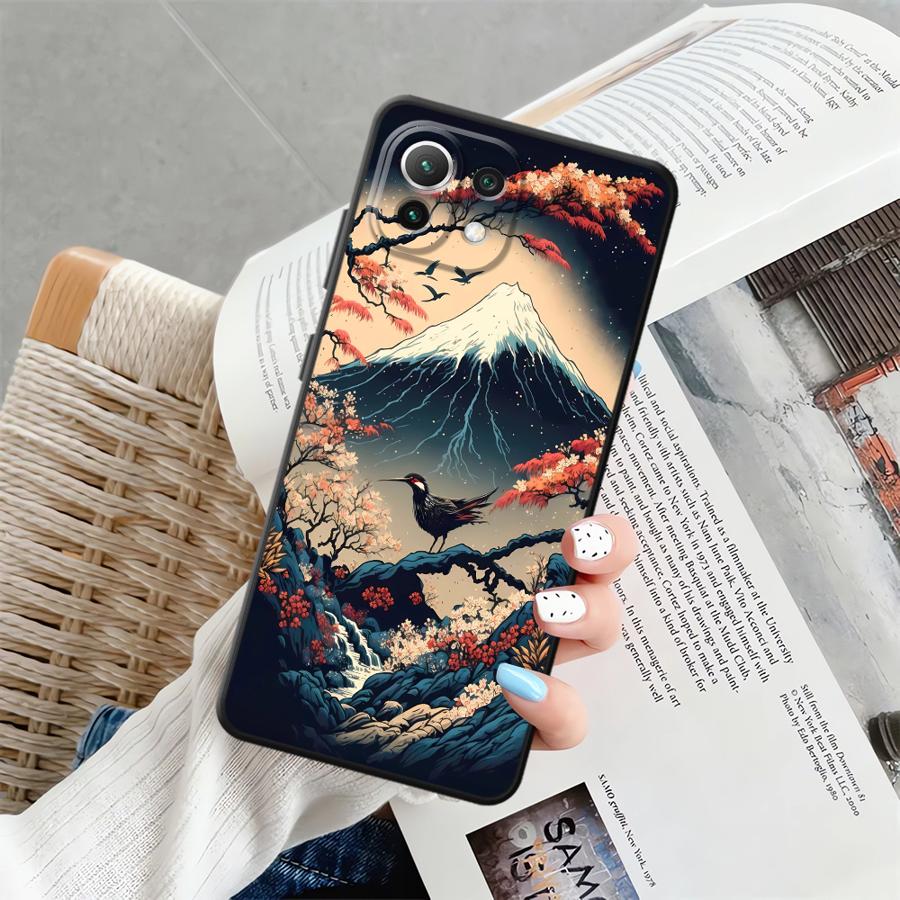 Case for Xiaomi Mi 15 Pro 12X 11T 13 Lite 10T 12 12T Pro 14 11 Funda Phone Cover Japanese Aesthetic Mount Fuji