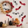 12pcs 15cm Halloween 3D Hollow Bat Wall Stickers Black Bat Sticker Room Decor Party DIY Decals Halloween Horror Bats Removable