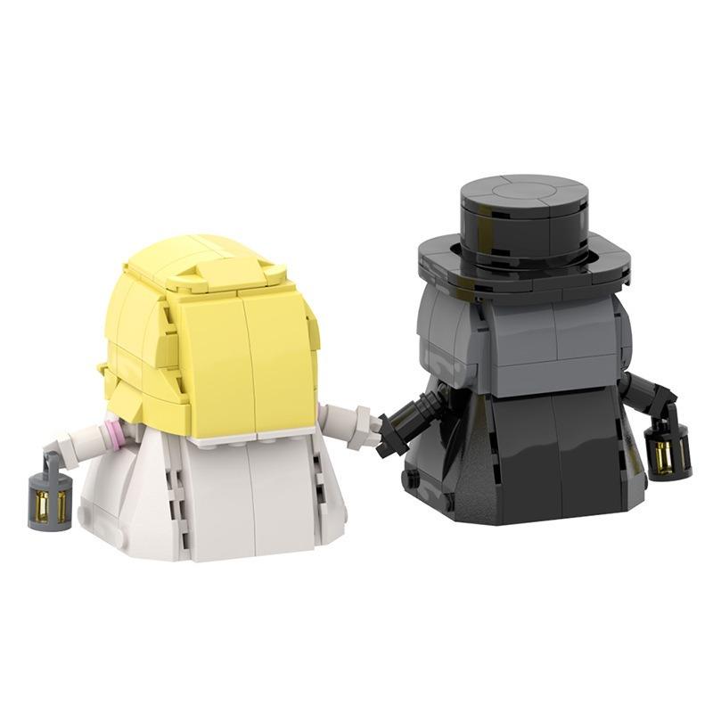 MOC Brickheadzs Couples Plagueeds Doctors Building Blocks DIY Bricks Bird-like Beak Mask Doctor Halloween Monster Model Toy Gift