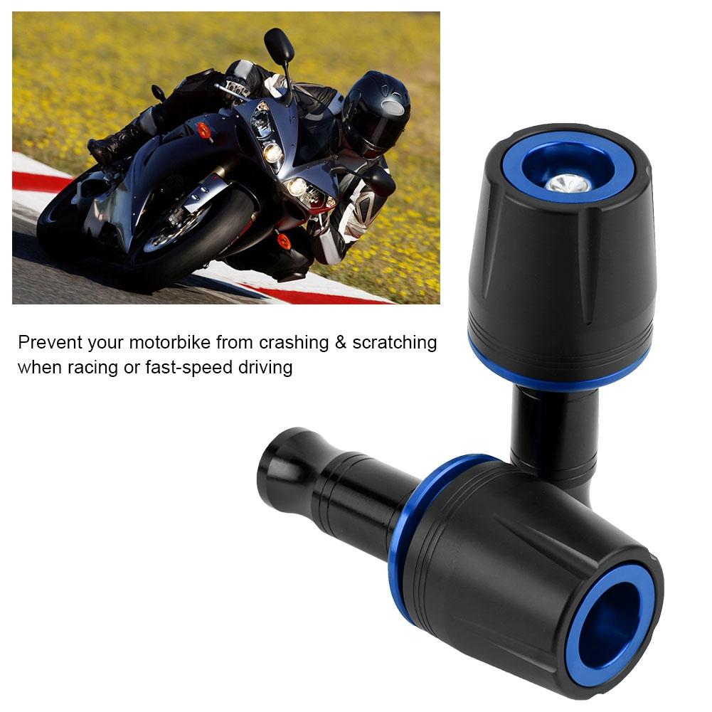 Universal Slider Frame Sliders Crash Pad Protector 10mm Screw for Kawasaki Z125 Yamaha (Blue)