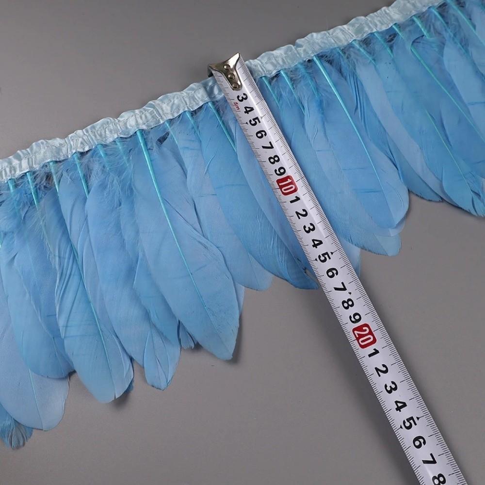 2M Real Geese Duck Feathers Natural Fringe Ribbons DIY Feather Trims  Wedding Accessories