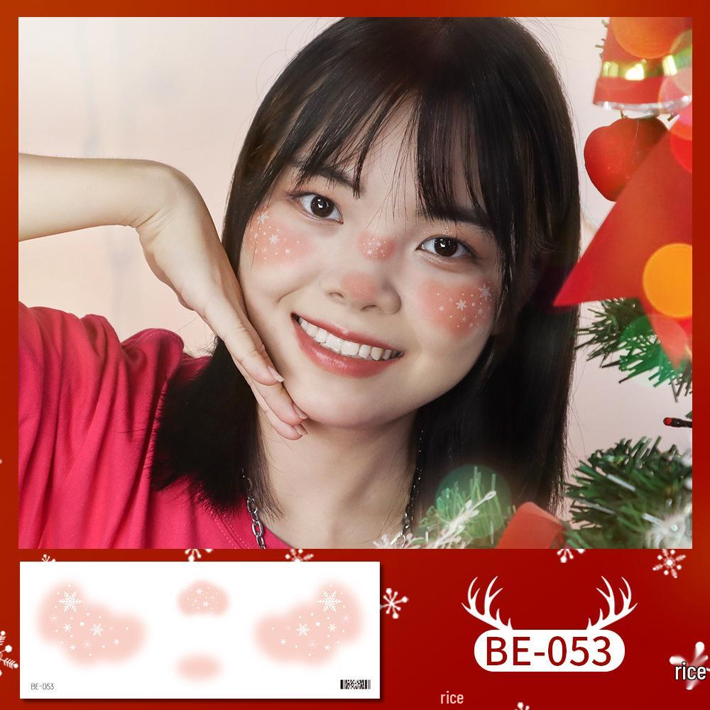 Ricalon Christmas Face Stickers for Kids – Snowflake & Freckle Tattoos