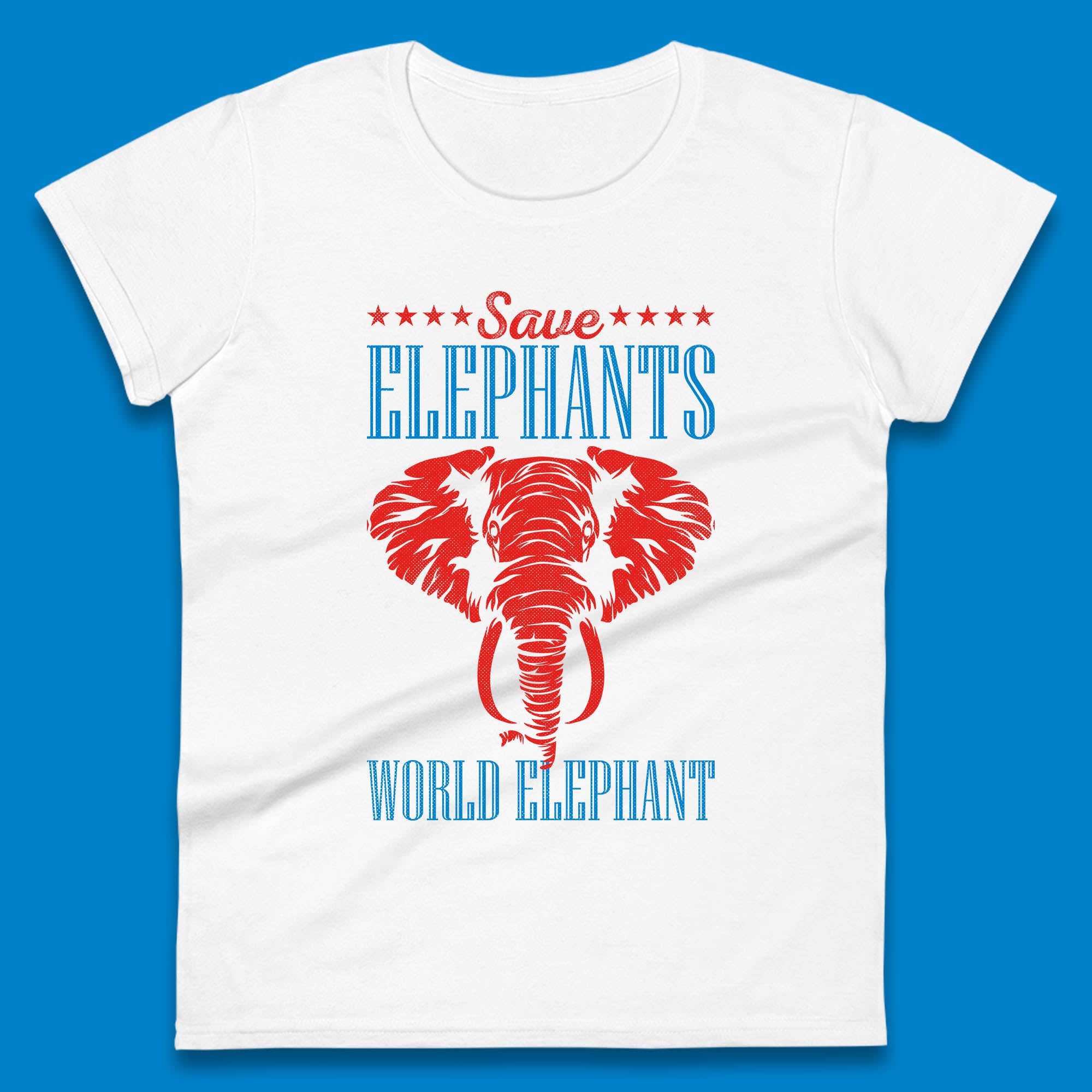 Save The Elephants World Elephant Day Zoo Animal Wildlife Womens Tee T Shirt Mens Tops Unisex Top S