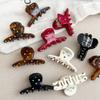 Acetic Acid Colorful Rhinestone Hair Clip Crystal Small Grab Clip Acetate Hairpin  Female