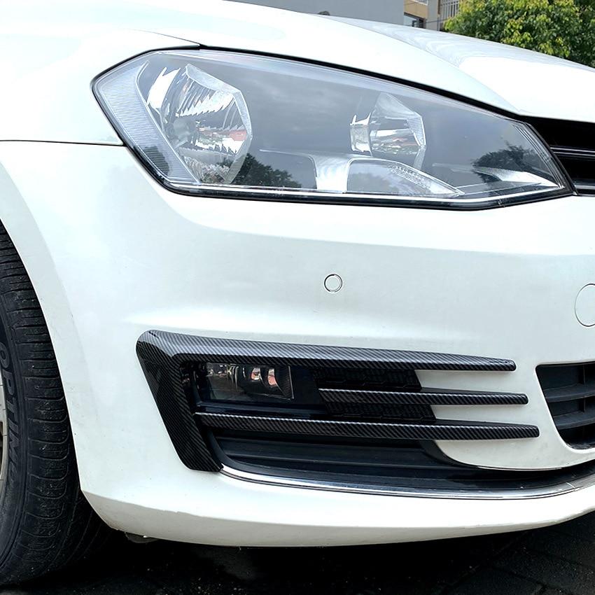 For VW Golf 7 MK7 Golf7 Front Bumper Lip Spoiler Car Fog Lamp Grille Cover Trim Body Kit 2012-2017