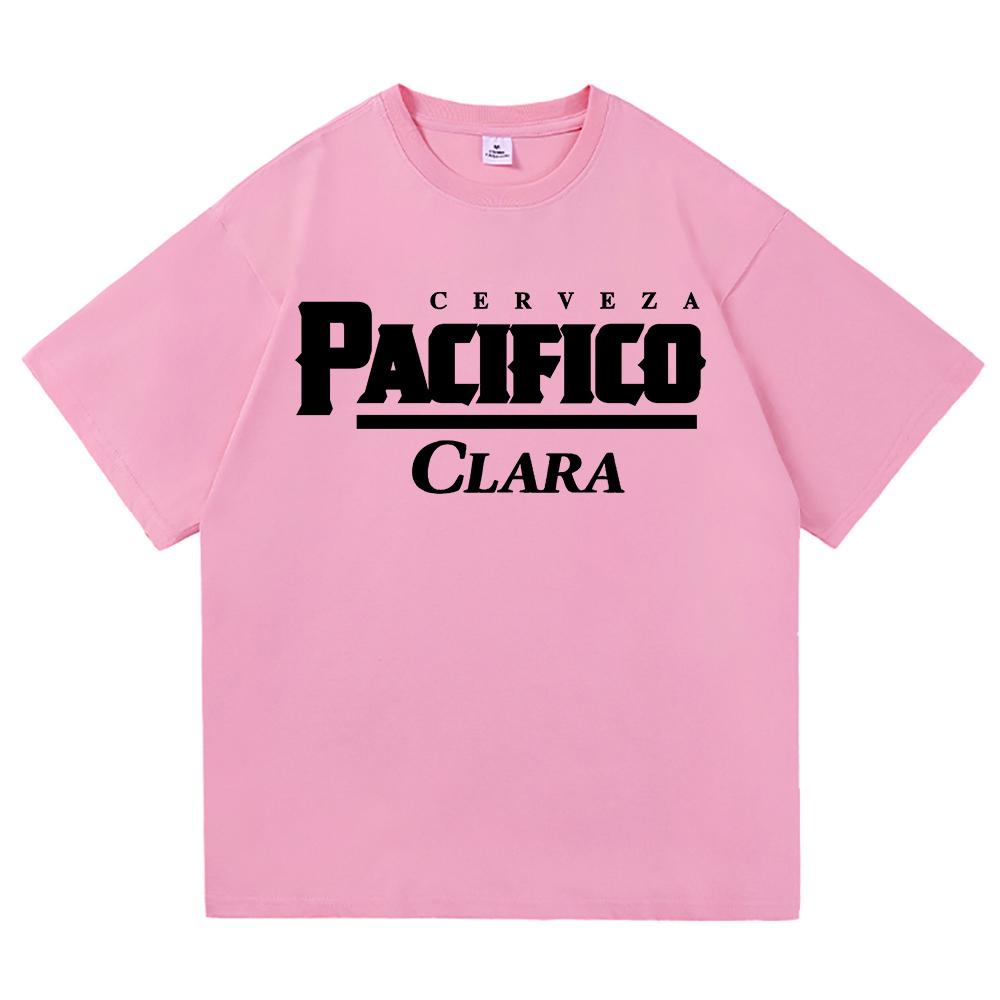

La Cerveza Del Pacifico Beer T Shirt Men/Women Aesthetic Cerveza Pacífico Clara Tshirt Vintage 80 s 90 s Cotton Tees Shirts Tops 2XL