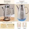 Glass Oil Dispenser: Leak-Proof, Precise Measurement for Cooking Oils, Soy Sauce, or Vinegar. Perfect for Your Kitchen.