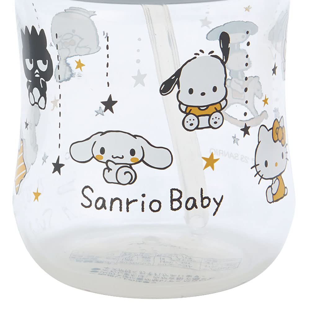 Sanrio Polypropylene Sanrio Characters Richel Straw Mug Star Gray 693481 (Sanrio Baby) (PP) (Sanrio Baby)