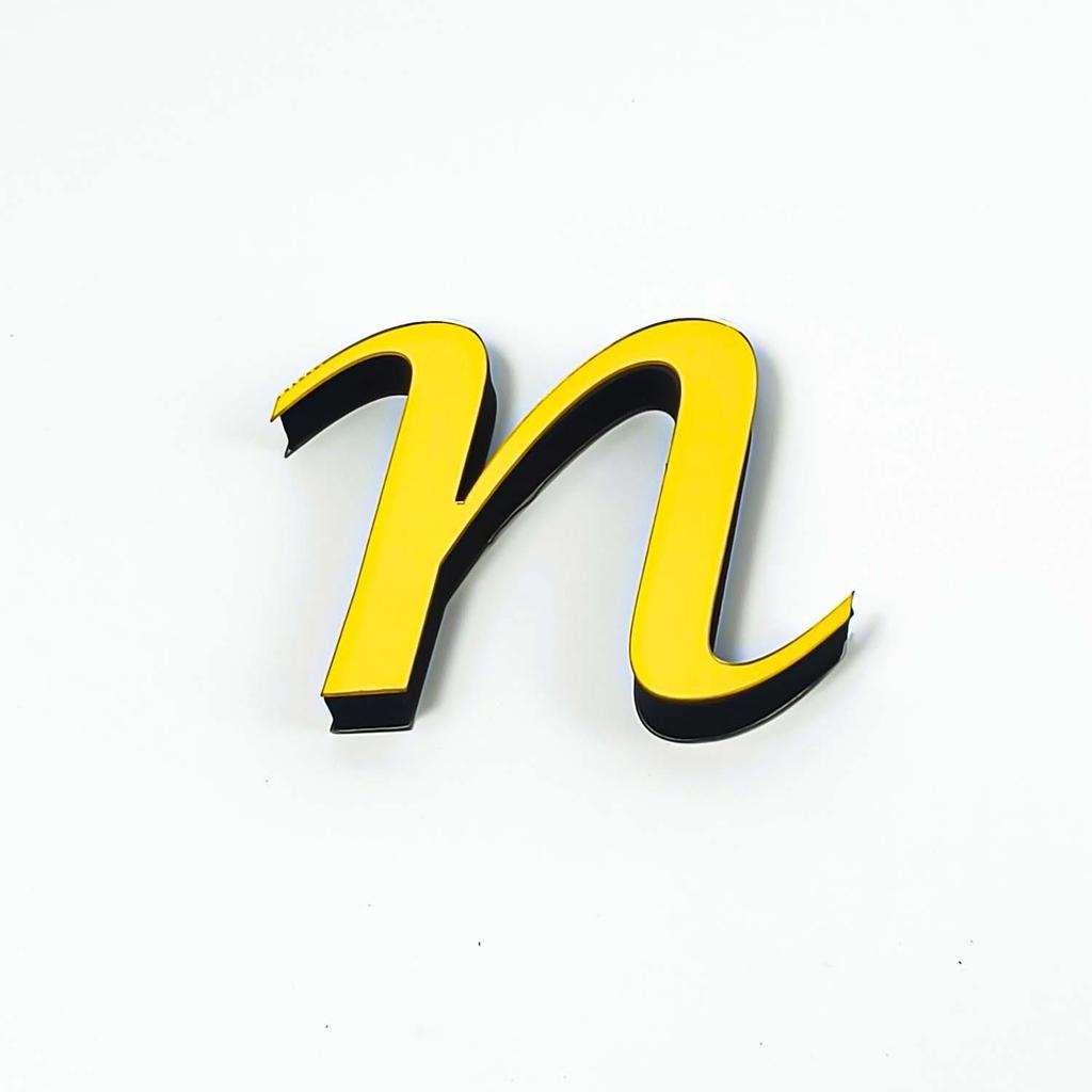 Lowercase A-Z English Mirror Wall Stickers - DIY Decorative Self-Adhesive Décor for Home & Bedroom