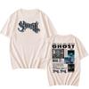 Skeletá Album 2025 New T-shirt Ghost Band Satanized Printing Tshirt Heavy Mental Fashion Summer T Shirt Grunge Hip Hop Tees Male