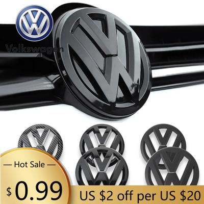 For VOLKSWAGEN VW Front Grill Volkswagen Emblem Rear Trunk Badge Lid Cover Logo For VW POLO GOLF 5 6 7 7.5 8 MK7 MK7.5 MK8 Scir