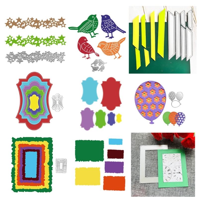 Ballon Vogel Metall Stanzformen DIY Basteln Kohlenstoffstahl Prägeschablone Schablone Scrapbooking für Karte Stanzformen Form